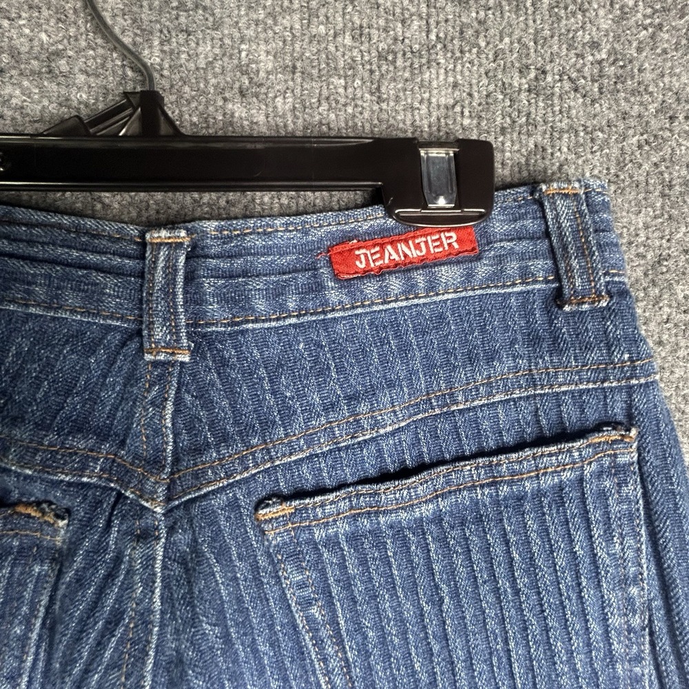 Vintage Jeanjer High Waist Jeans Stretch Tapered Ankle Zip Size 7 Cotton Rare - Picture 6 of 12